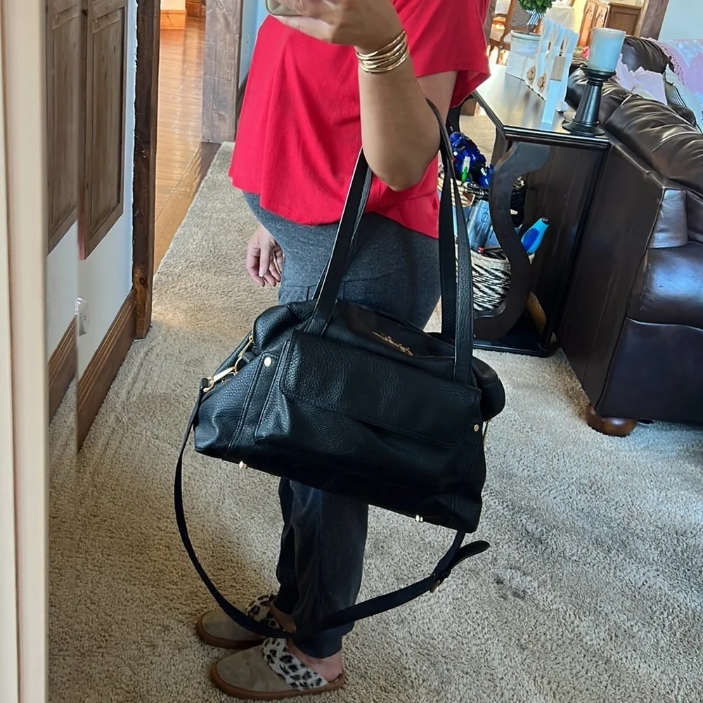 Wherever Weekender Faux Pebbled Leather Diaper Bag